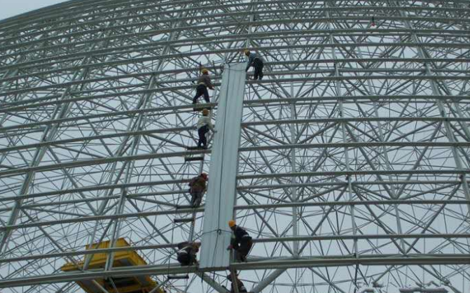 江门网架装配好以后应当留神哪八项验收事件